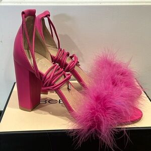 *Brand New* BCBGeneration Passion Pink Fluffy Heel, Size 8.5M
